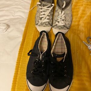 Coach Black and Gray Sneakers Classic Casual Style